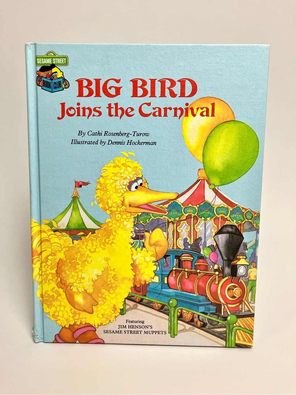 Vintage Sesame Street 1985 Big Bird Joins the Carnival 80s Children Book Muppets